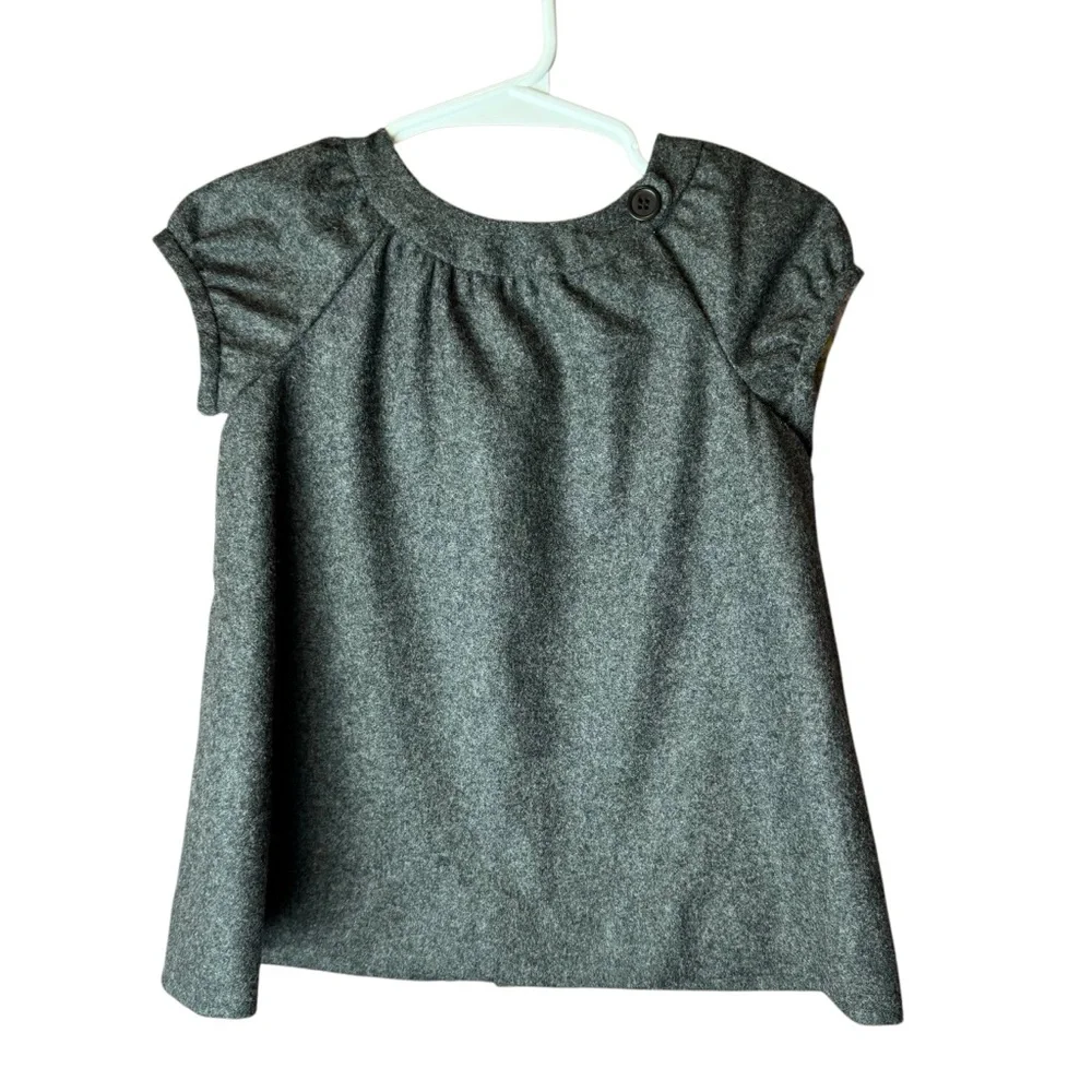 Bonpoint Gray Dress Wool Cashmere - Baby 12M - Picture 1 of 11